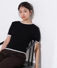 N Natural Beauty Basic/ミニフリンジバイカラーニット/508256992