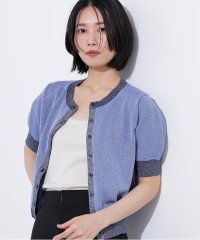 N Natural Beauty Basic/バイカラーラメカーディガン/508256993