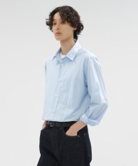 MARGARET HOWELL/COTTON SILK STRIPE SHIRT/508256995