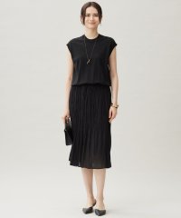 JIYU-KU(LARGE SIZE)/【カタログ掲載・洗える】ジョーゼットプリーツコンビ ワンピース/508257088