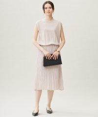 JIYU-KU(LARGE SIZE)/【カタログ掲載・洗える】ジョーゼットプリーツコンビ ワンピース/508257088