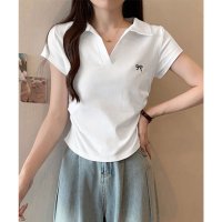 miniministore/Vネックポロシャツ レディースTシャツ夏/508256786