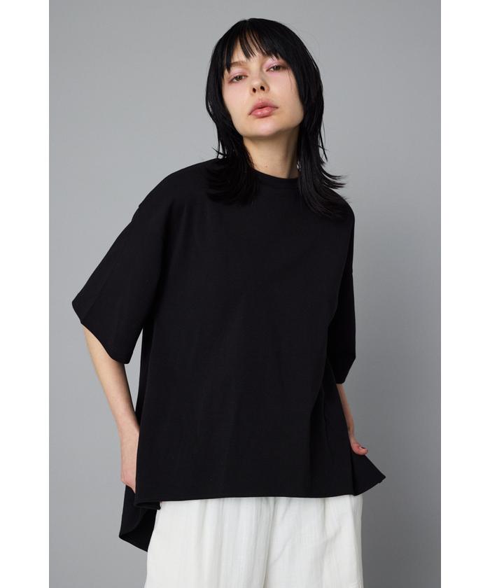 ヘリンドットサイ　黒クロップドシャツ 長袖 KOEISTORE カットソー レディース 春 夏 春夏 トップス 黒