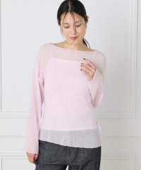 I.T.'S. international/イッツインターナショナル I.T.'S. international シアー楊柳ボートネックプルオーバー/508257306