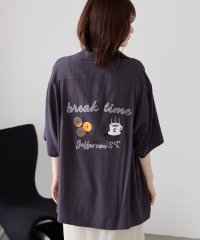coen/Sarry Cat刺繍レーヨンシャツ/508185304