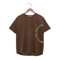 BRODIAEA/ブローディア BRODIAEA 歯ブラシ加工サークルロゴ半袖Tシャツ/508237266