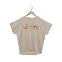EGLANTINE/エグランティーヌ EGLANTINE 刺繍×プリントロゴ半袖Tシャツ【日本製】/508240250