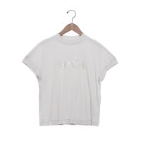 EGLANTINE/エグランティーヌ EGLANTINE MICAスパンコールロゴ半袖Tシャツ【日本製】/508245150
