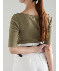 Te chichi/シアーリブボートネックプルオーバー《2025summer catalog item》/508259859