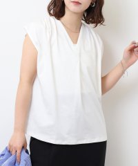 JUNGLE JALOPY/ジャングルジャロピー JUNGLE JALOPY ブラウス風タックスキッパー フレンチ袖Tシャツ/508259890