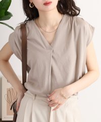 JUNGLE JALOPY/ジャングルジャロピー JUNGLE JALOPY ブラウス風タックスキッパー フレンチ袖Tシャツ/508259890