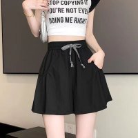 Belle Cie/ベルシー Belle Cie ショートパンツ イージーパンツ ウエストゴム フレア Aライン 夏 レディース ボトムス 韓国ファッション スポーティー ガーリー/508259927