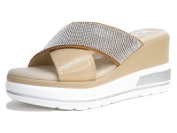 kitson/キットソン kitson ミュールサンダル スポーティー ビジュー ウエッジ 軽量3e/508259949