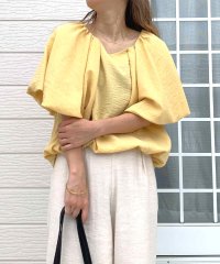 Q/キュー Q リネンライクバルーンブラウス/508259975