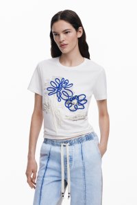 Desigual/デシグアル Desigual フラワーコードTシャツ/508259990