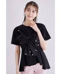 tocco closet/トッコクローゼット tocco closet パール付きリボンモチーフトップス/508259996