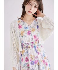 tocco closet/トッコクローゼット tocco closet カギ編みスカラップニットボレロ/508259998