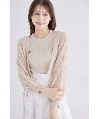 tocco closet/トッコクローゼット tocco closet カギ編みスカラップニットボレロ/508259998