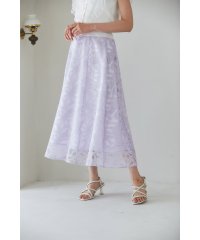 tocco closet/トッコクローゼット tocco closet リボン刺繍シアーフレアスカート/508259999