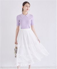 tocco closet/トッコクローゼット tocco closet ティアードフリルシアーフレアスカート/508260001