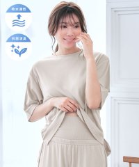 aimerfeel/さらっとドライ 腹巻付き 半袖 綿混 上下セット/508260046