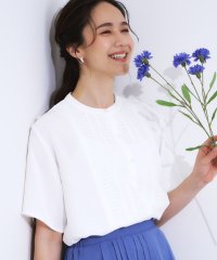 SHOO・LA・RUE/【S－LL】さらりと大人上品 レース切替半袖ブラウス/508260220