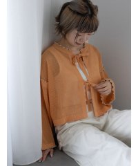ehka sopo/メッシュリボンカーディガン/508260261