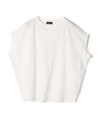 SHIPS WOMEN/SHIPS Primary Navy Label:サイロ プレミアム フレンチ スリーブ TEE/508260266