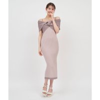 ROYAL PARTY/ロイヤルパーティー ROYAL PARTY 配色ツイストニットタイトワンピース/508260597