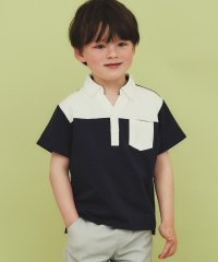 THE SHOP TK（KID）/【110－150】切り替えポロシャツ/洗濯機OK/508260622