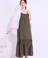 SHOO・LA・RUE　DRESKIP/【接触冷感】シャーリングキャミワンピース/508260644