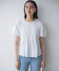 KUMIKYOKU（LARGE SIZE）/ドビーストライプピンタック ブラウス/508260750