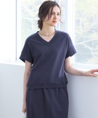 NIJYUSANKU（LARGE SIZE）/【SLOW/WEB限定】ラスティックテリー Vネック カットソー/508260762