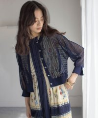 KUMIKYOKU（LARGE SIZE）/メッシュニット カーディガン/508260775