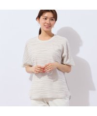LOBJIE/【洗える・日本製】タックボーダーTシャツ/508260827