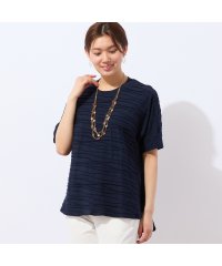 LOBJIE/【洗える・日本製】タックボーダーTシャツ/508260827