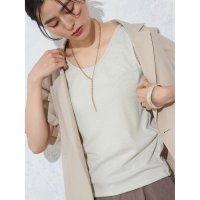 Perfect Suit FActory/パーフェクトスーツファクトリー Perfect Suit FActory ラウンドネック ラメタンクトップ/508261142