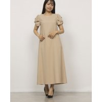 Karl Park Lane/カールパークレーン KarLParkLane テト麻ヒネリ袖Aラインワンピース/508261269