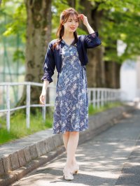 Karl Park Lane/カールパークレーン KarLParkLane プリントフレアーワンピース/508261276