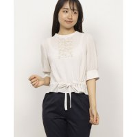 Karl Park Lane/カールパークレーン KarLParkLane ドビー前フリルドローストリングブラウス/508261286