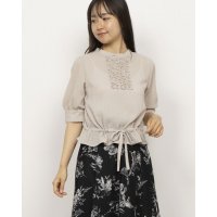 Karl Park Lane/カールパークレーン KarLParkLane ドビー前フリルドローストリングブラウス/508261286