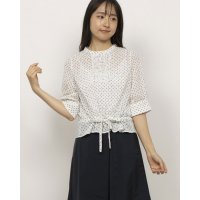 Karl Park Lane/カールパークレーン KarLParkLane サッカー水玉フリルドローストリングブラウス/508261287
