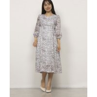 Karl Park Lane/カールパークレーン KarLParkLane カットジャガード×プリント タックワンピース/508261293