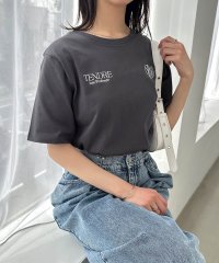 and　Me.../アンドミー andme ロゴ エンブロイダリー ショート丈 半袖 Tシャツ/508261339