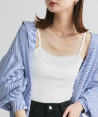 ad thie/アドティエ ad thie 【2025SS新作】カップ付き レース切り替えバックオープンキャミソール/508261350