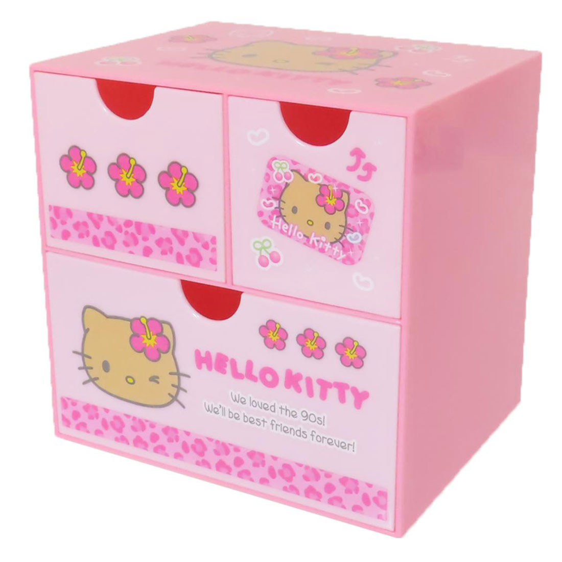 【美品】カオハナキティ　ハローキティ 平成レトロ　収納ケース　チェストビンテージ サンリオ ハローキティ カオハナ 小物入れ 収納 引き出し キャラ