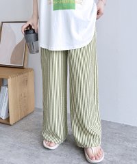 reca/レカ reca 無地/ストライプエンボス加工イージーパンツ（y2819・y2818）/508093267