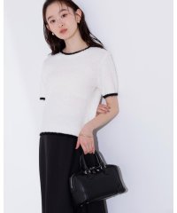 N Natural Beauty Basic/ミニフリンジバイカラーニット/508256992