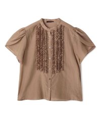 TOMORROWLAND collection/コットンシルクシャンブレー ペタルスリーブブラウス/508261923