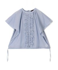 TOMORROWLAND collection/コットンシルクシャンブレー ラッフルブラウス/508261924